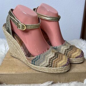 Missoni Multicolor Wedge Heels